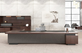 實木辦公家具品尊大班臺 實木辦公家具品尊大班臺