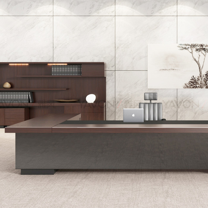 實木辦公家具品尊大班臺 實木辦公家具品尊大班臺